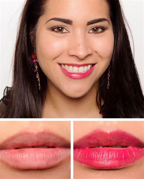 ysl fushia lipstick swatch|YSL fuchsia review.